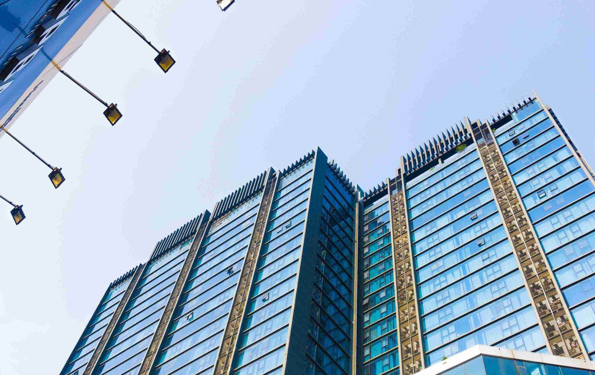 Skyscraper viewed from below