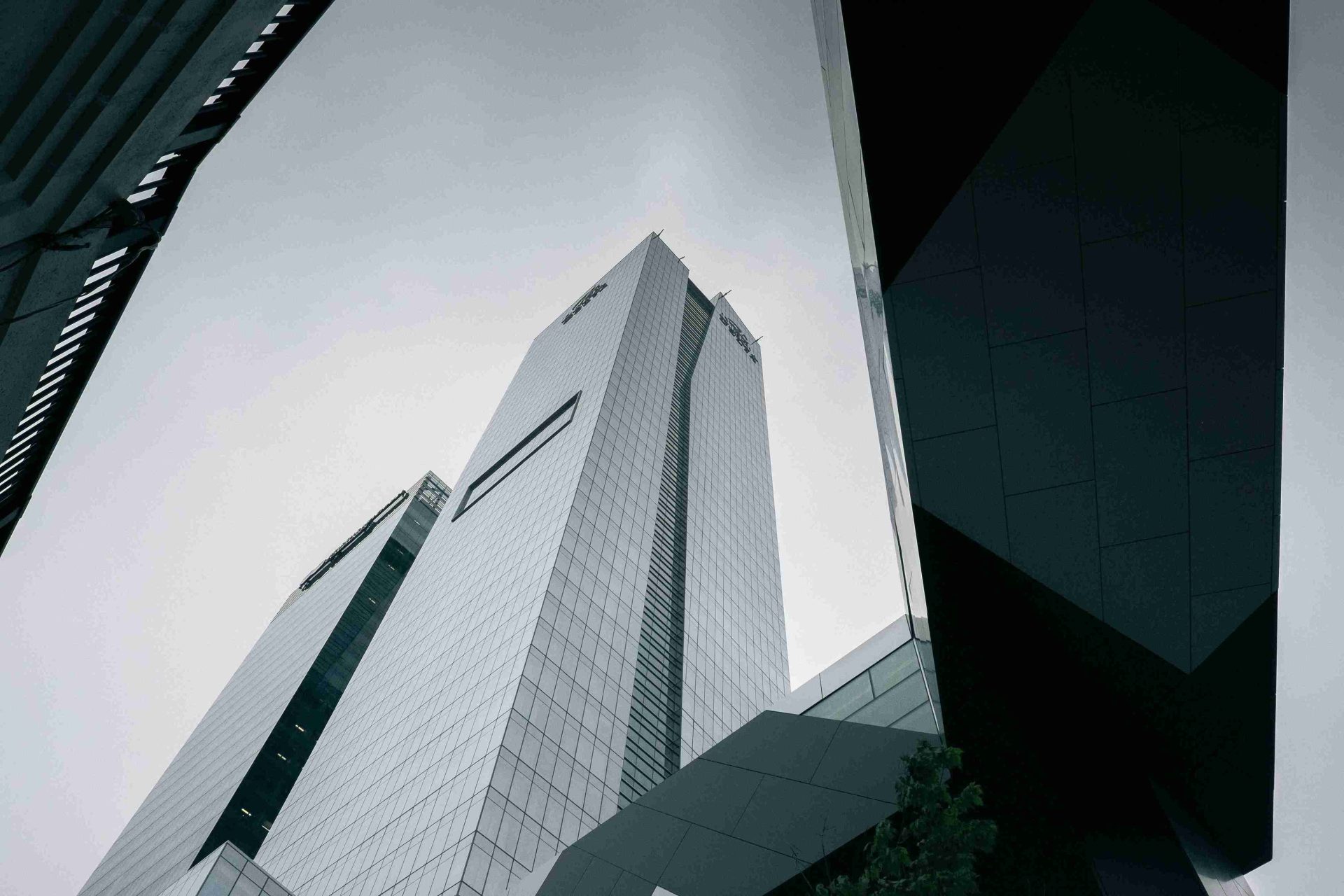 Skyscraper viewed from below